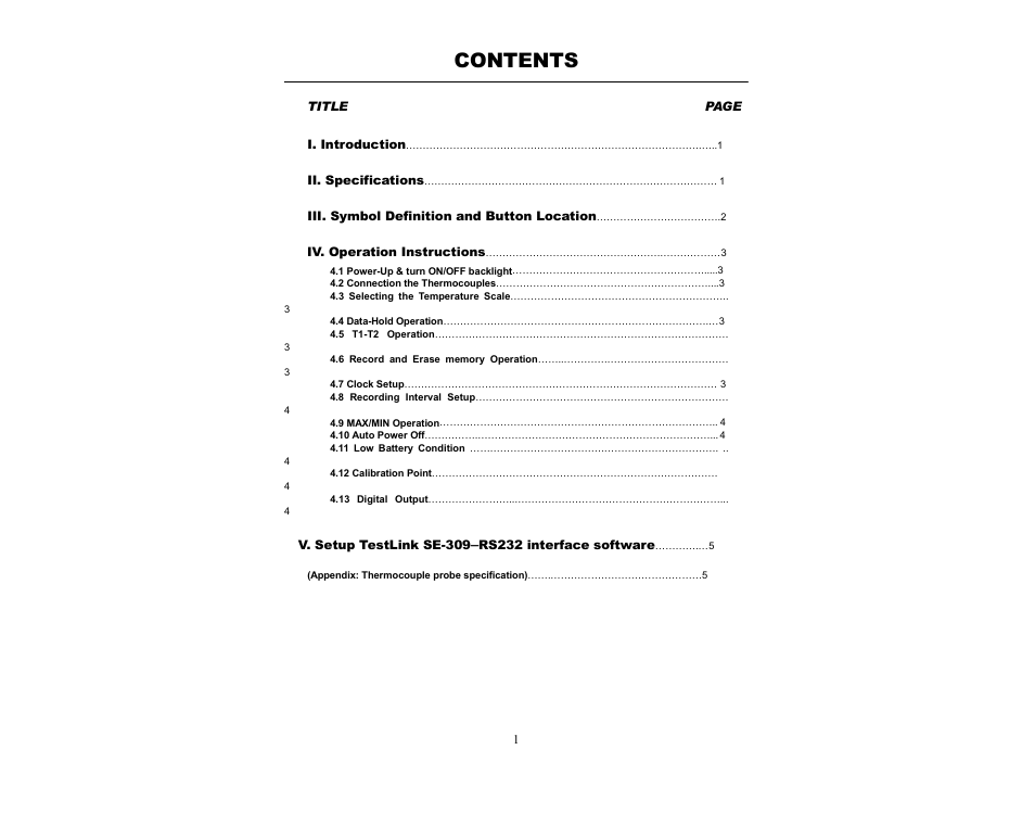 Sper Scientific 800024 Thermometer 4 Channel Datalogger User Manual | Page 2 / 7