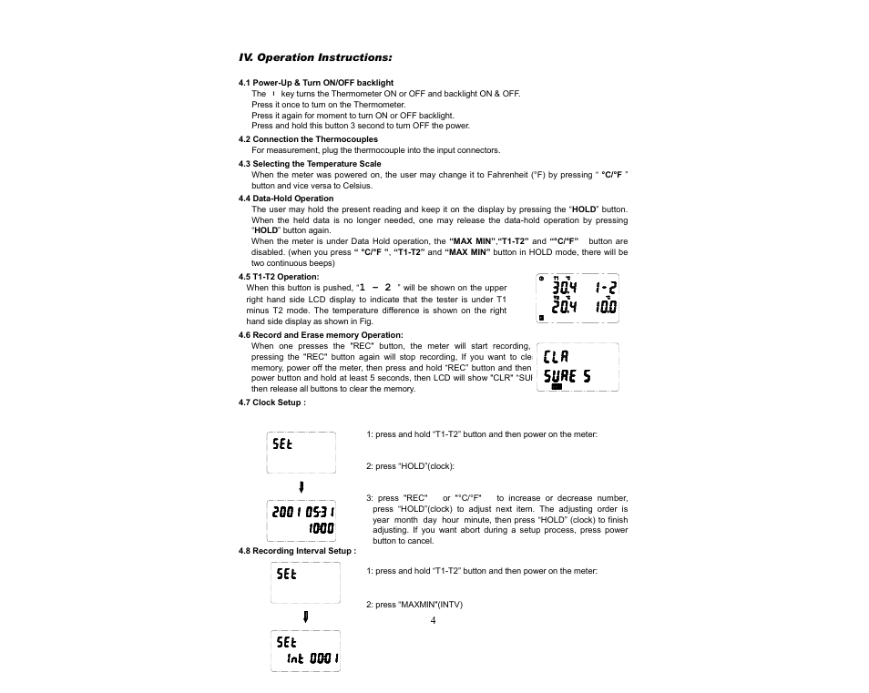 Sper Scientific 800024 Thermometer 4 Channel Datalogger User Manual | Page 5 / 7