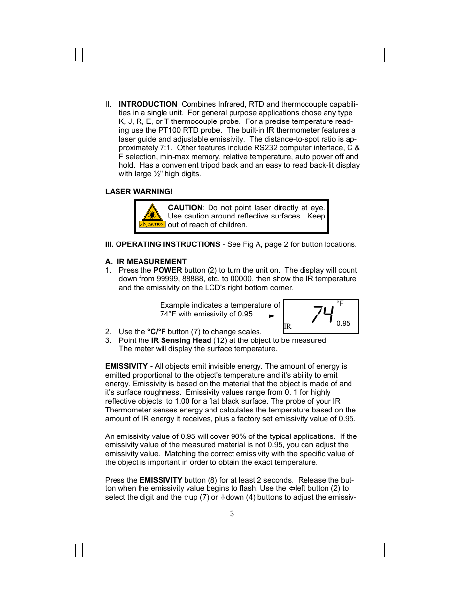 Sper Scientific 800043 Ultimate Thermometer User Manual | Page 3 / 8