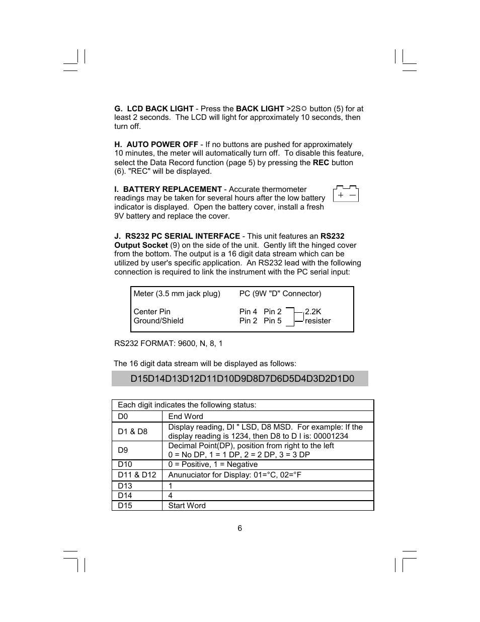 Sper Scientific 800043 Ultimate Thermometer User Manual | Page 6 / 8