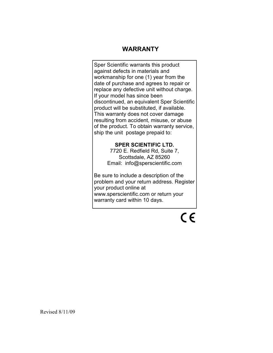 Sper Scientific 800054 Temperature RH Datalogger Set User Manual | Page 4 / 4