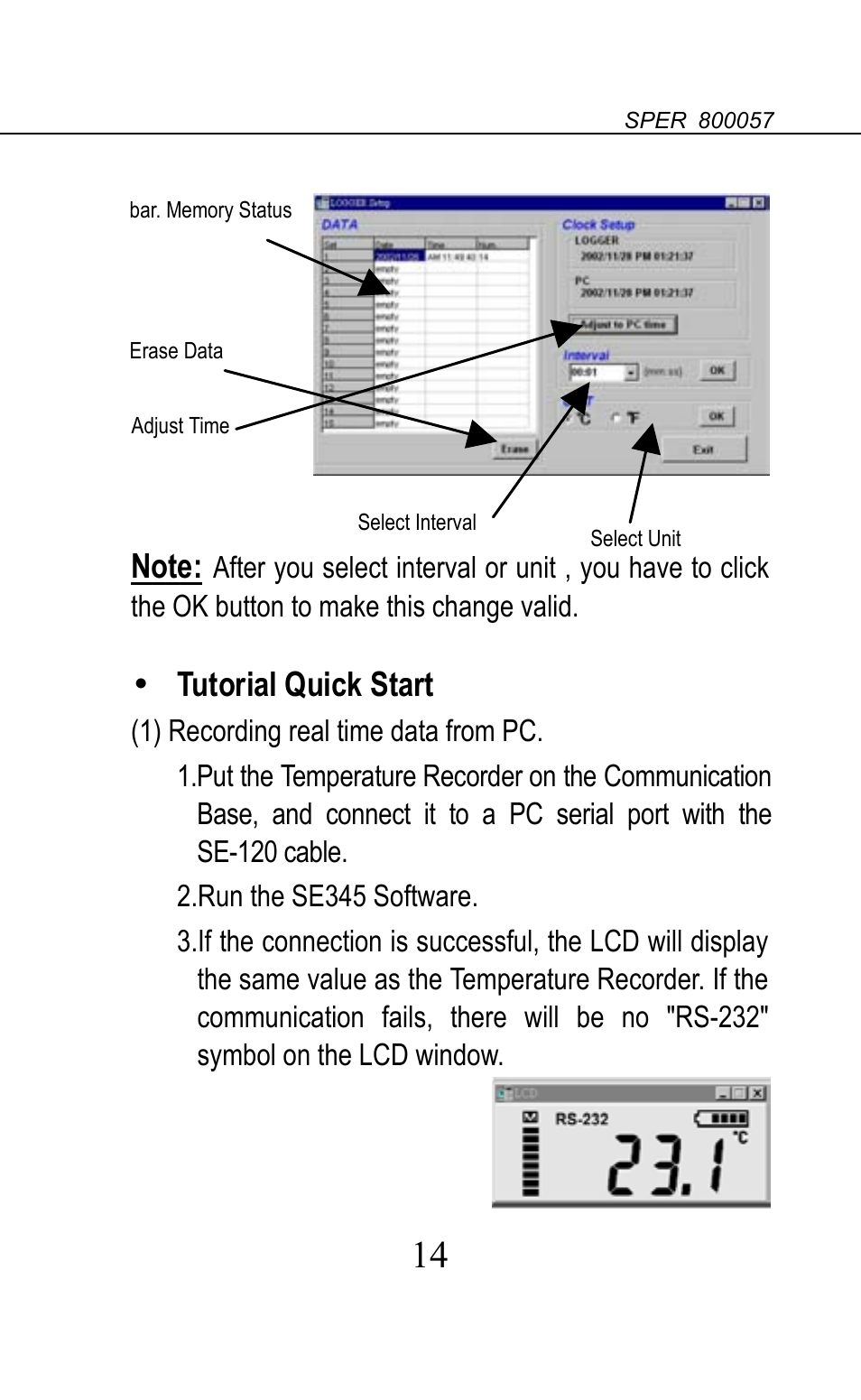 Sper Scientific 800057 Additional Sensor for Temperature Datalogger Set User Manual | Page 15 / 18