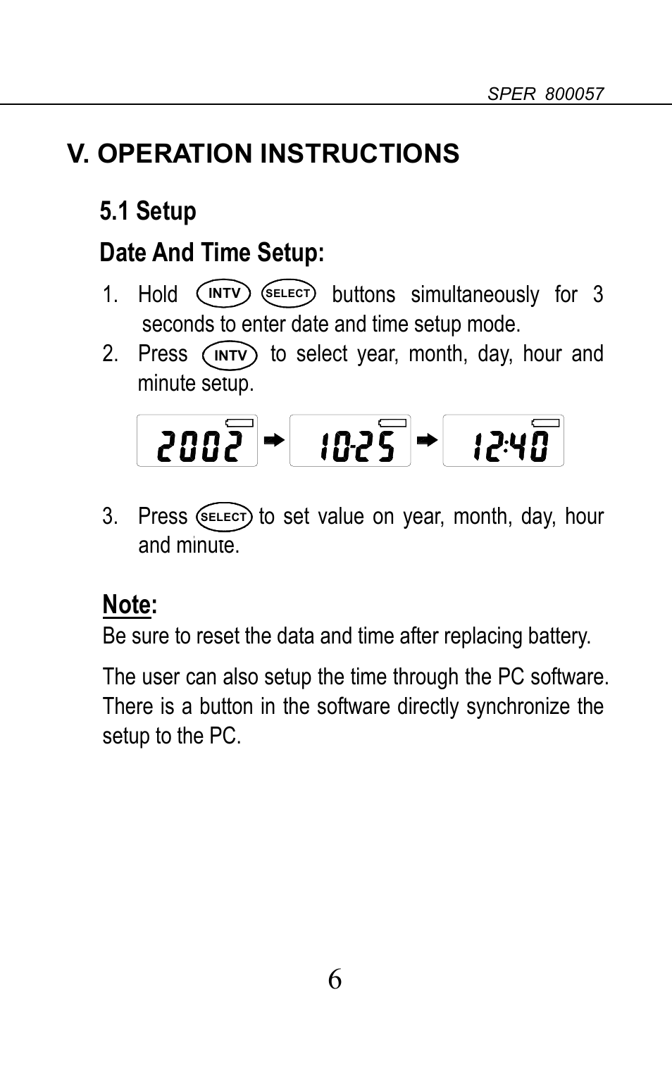 Sper Scientific 800057 Additional Sensor for Temperature Datalogger Set User Manual | Page 7 / 18