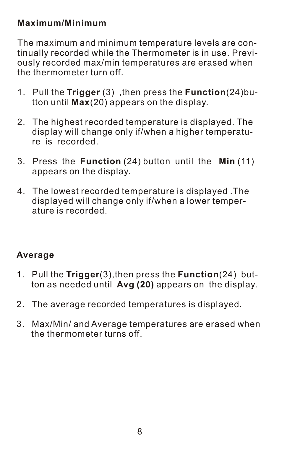 Sper Scientific 800106 Infrared IR Thermometer Gun 12:1 User Manual | Page 10 / 16