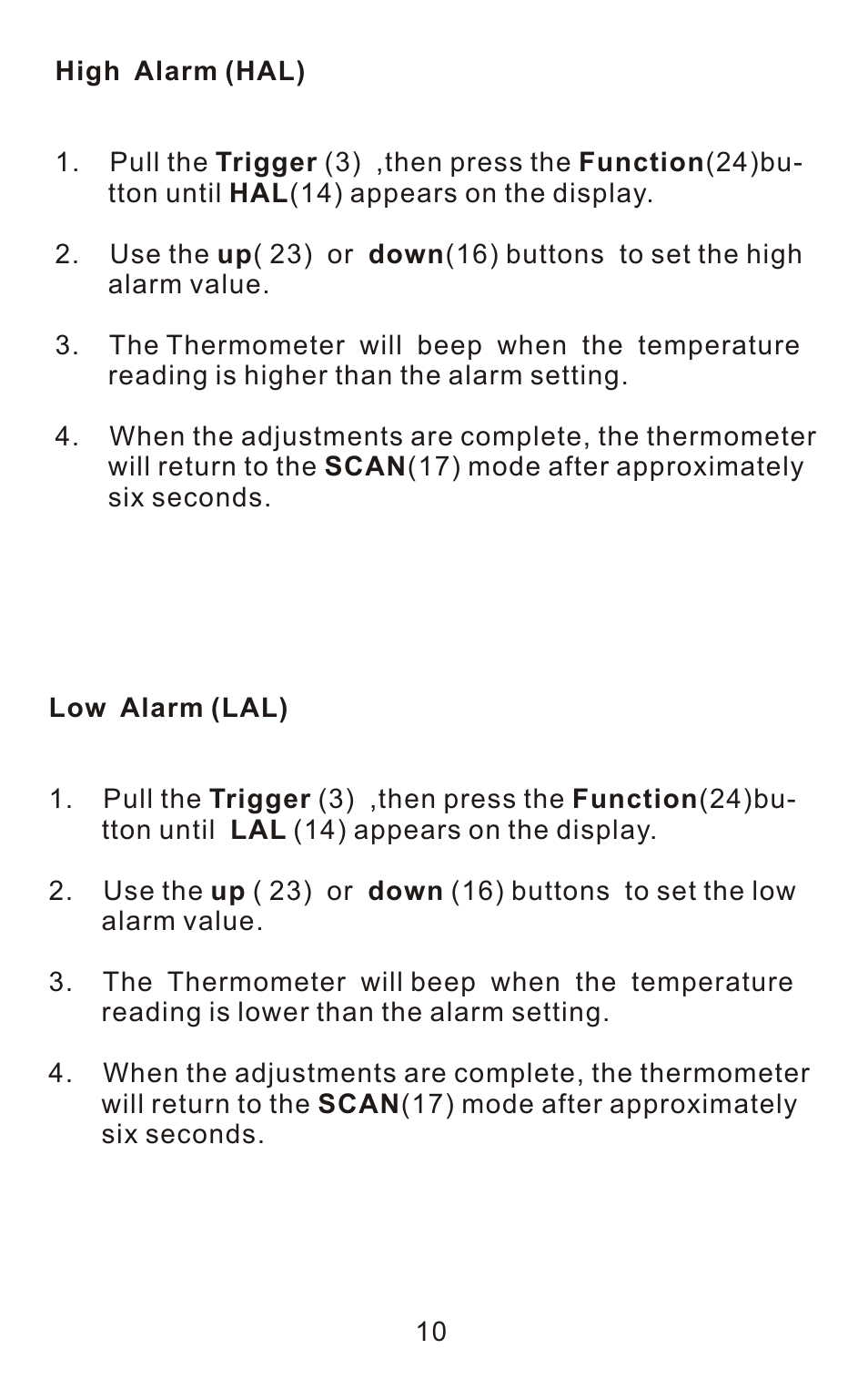 Sper Scientific 800106 Infrared IR Thermometer Gun 12:1 User Manual | Page 12 / 16