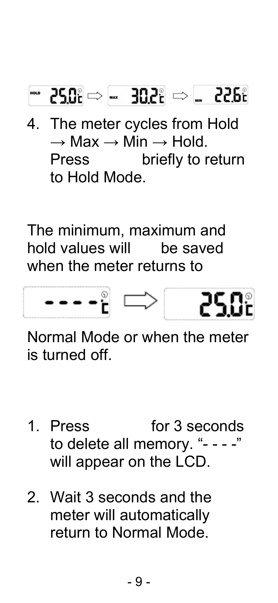 Measurement procedures | Sper Scientific 800108 IR Thermistor Pen User Manual | Page 9 / 16