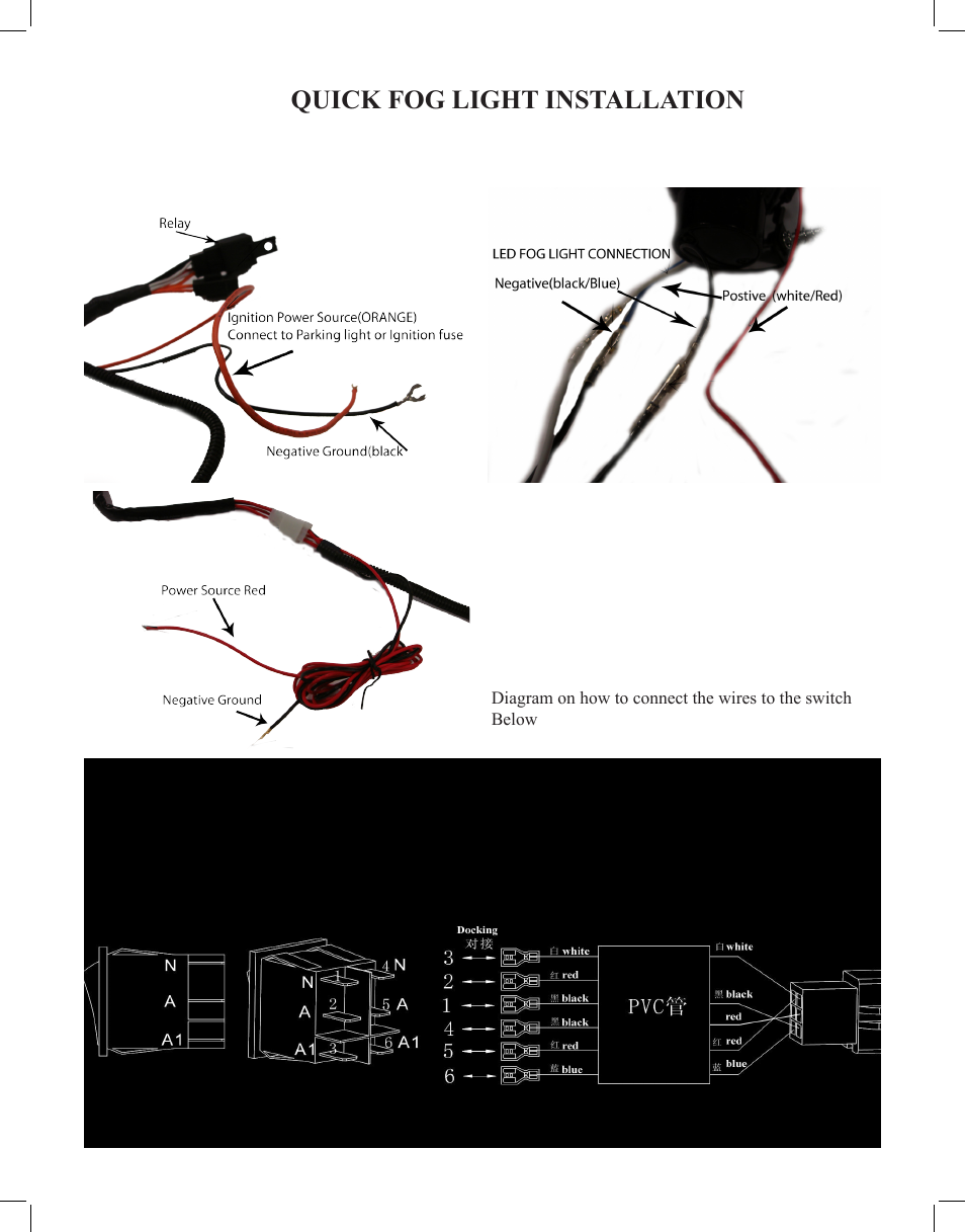 Spyder Auto Quick Fog Light User Manual | 1 page