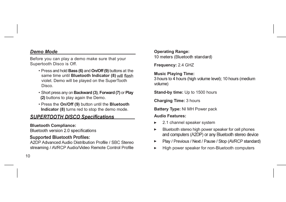 SUPERTOOTH DISCO User Manual | Page 20 / 62