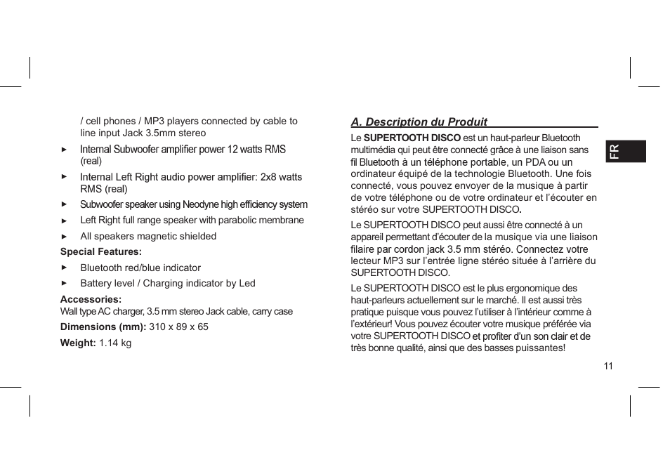 St-disco-fr | SUPERTOOTH DISCO User Manual | Page 32 / 62