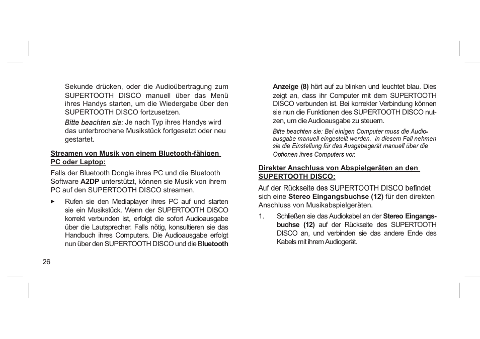 SUPERTOOTH DISCO User Manual | Page 6 / 62