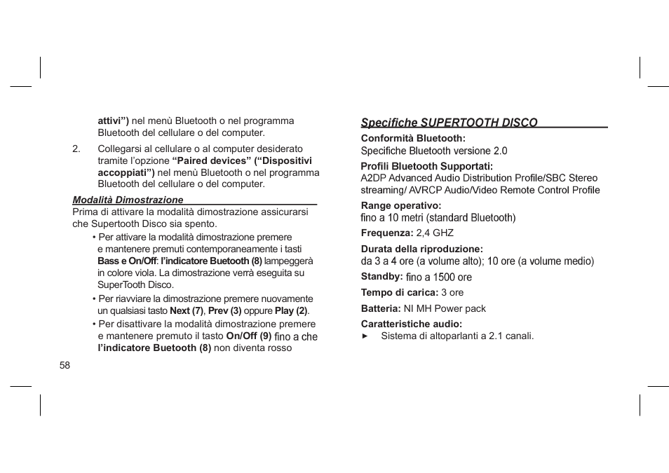SUPERTOOTH DISCO User Manual | Page 61 / 62