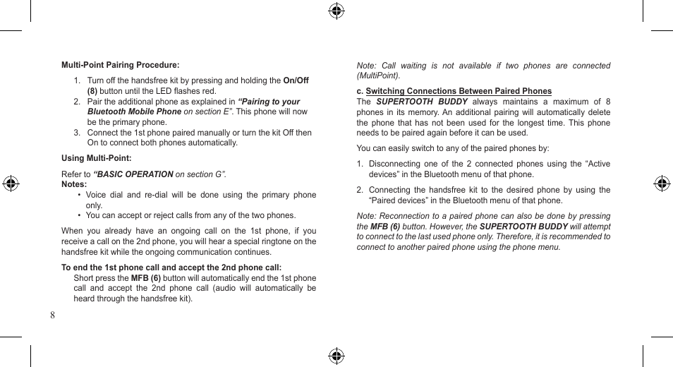 SUPERTOOTH BUDDY User Manual | Page 8 / 51