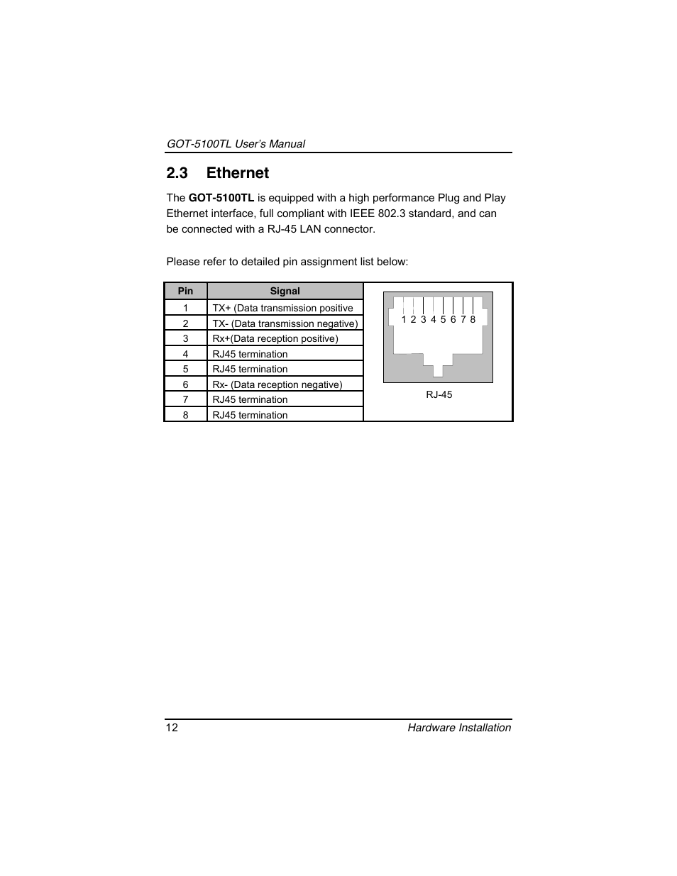 3 ethernet | Symetrix AXIOMTEK 10.4 Touch Panel PC User Manual | Page 20 / 65