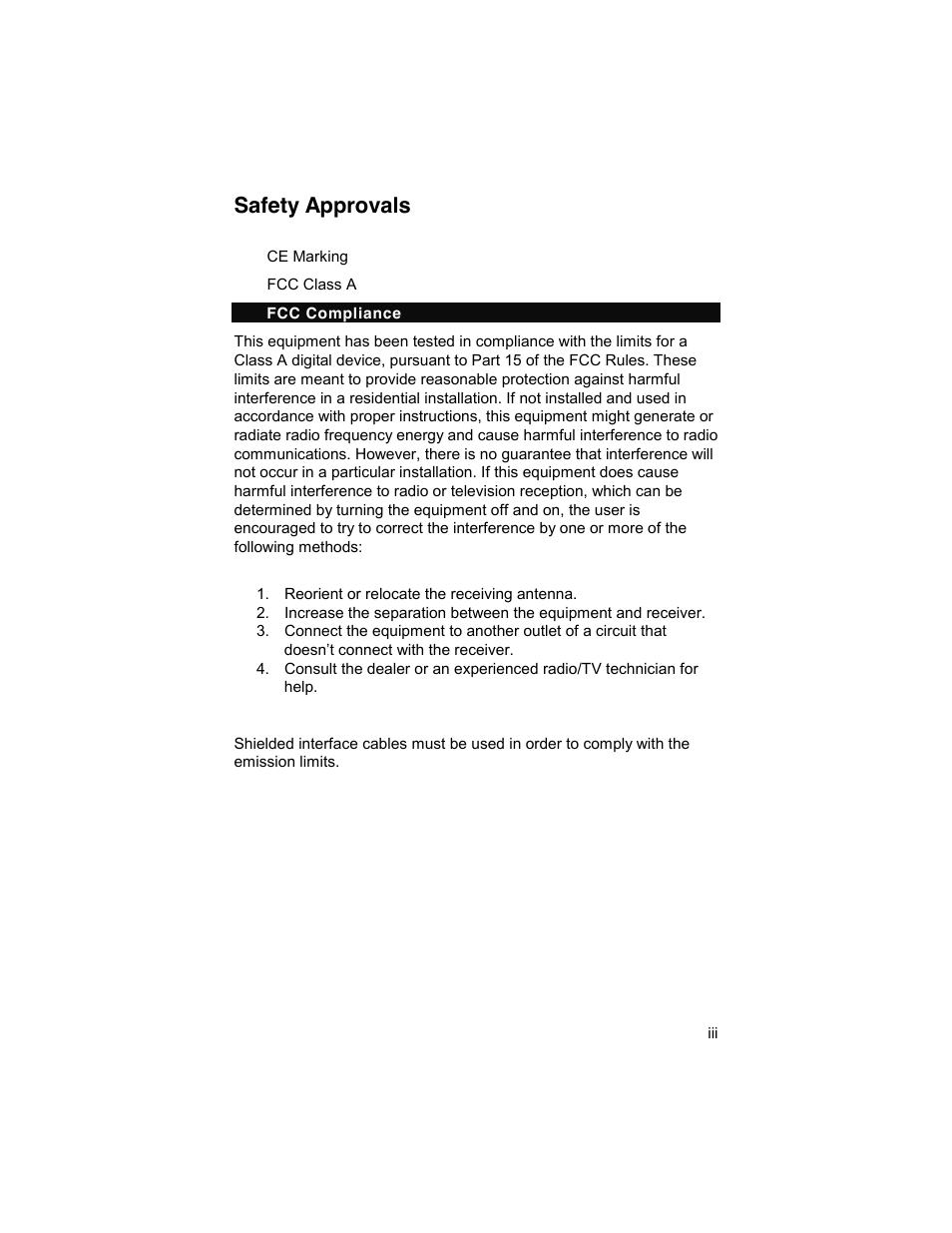 Safety approvals | Symetrix AXIOMTEK 10.4 Touch Panel PC User Manual | Page 3 / 65