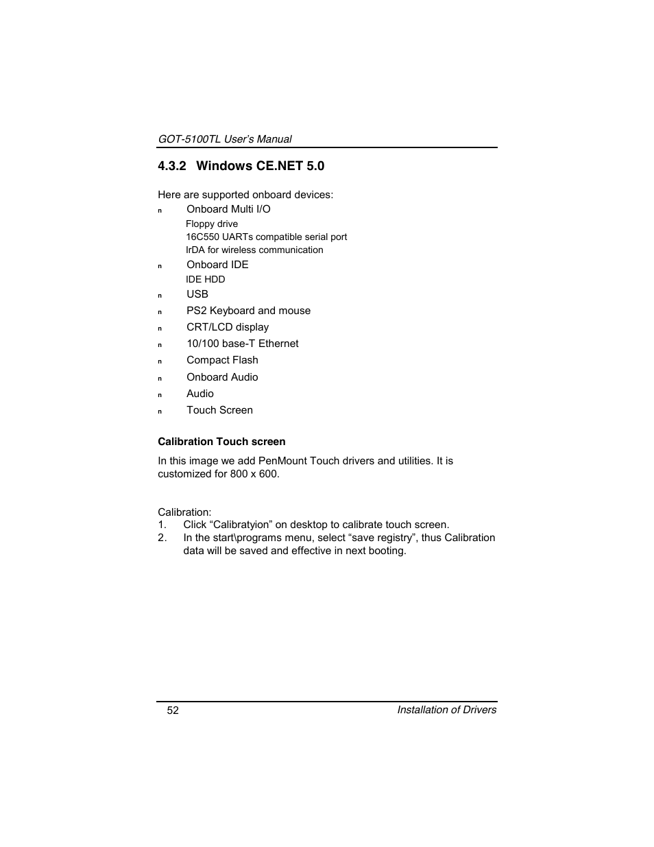 Symetrix AXIOMTEK 10.4 Touch Panel PC User Manual | Page 60 / 65