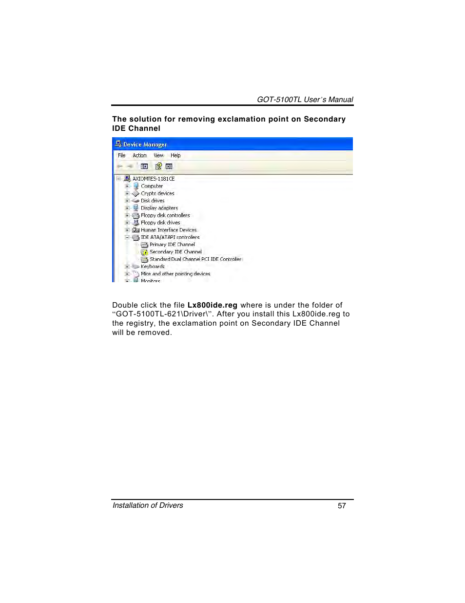 Symetrix AXIOMTEK 10.4 Touch Panel PC User Manual | Page 65 / 65