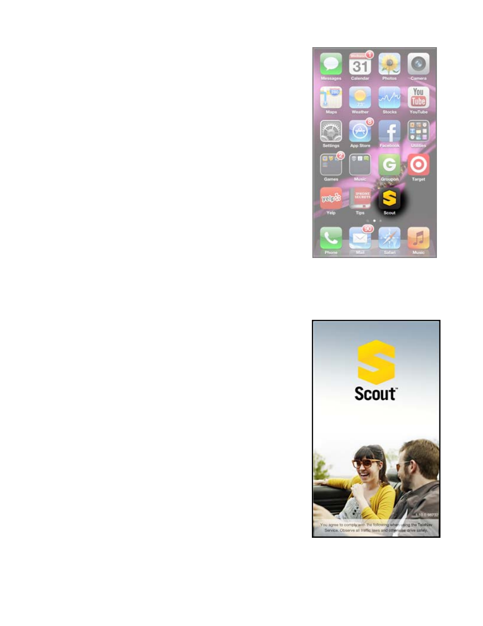 1 sign-on process, Sign-on process | Telenav Scout v1.10 for iPhone (open market) User Manual | Page 10 / 69