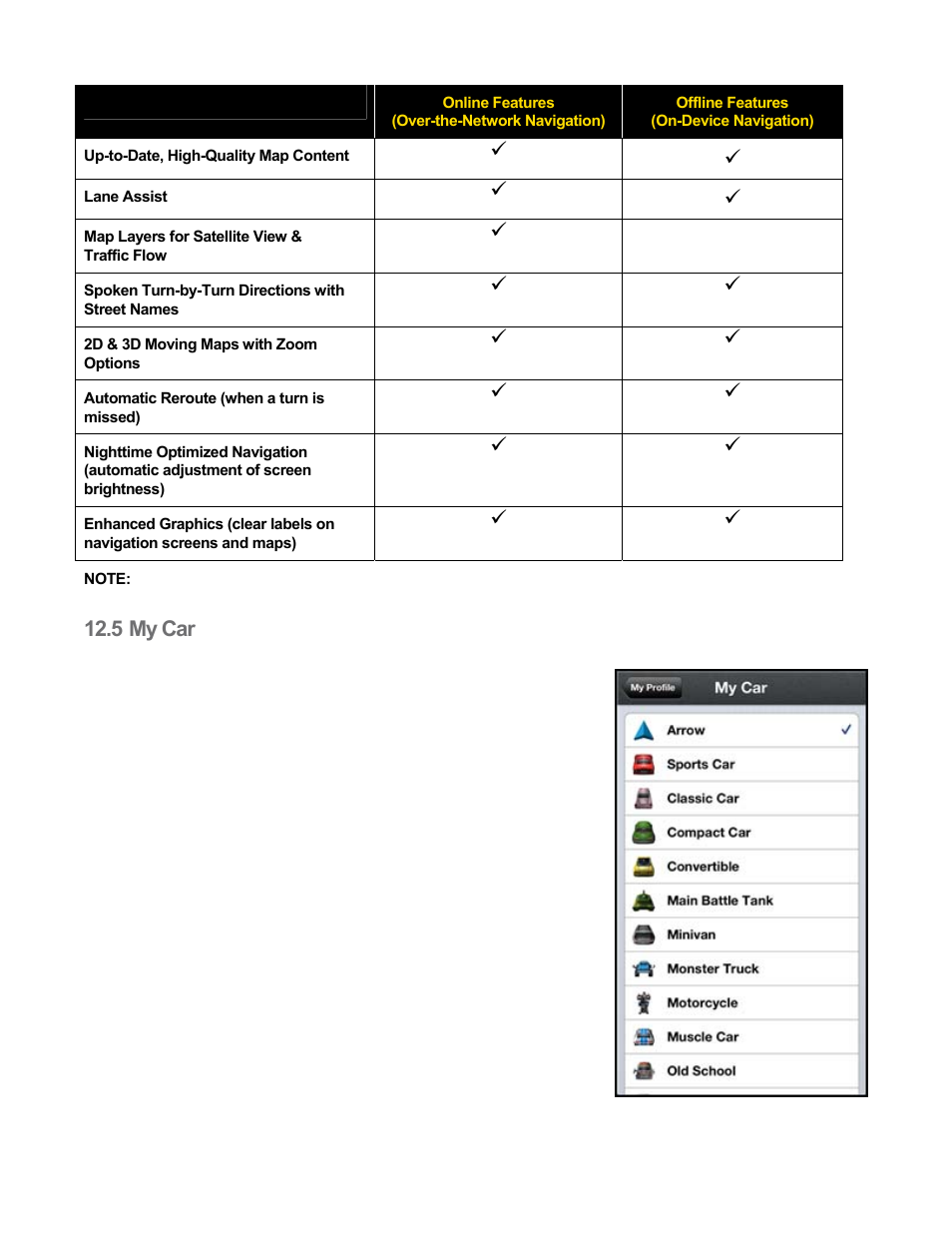 5 my car, My car | Telenav Scout v1.8 for iPhone (open market) User Manual | Page 57 / 67