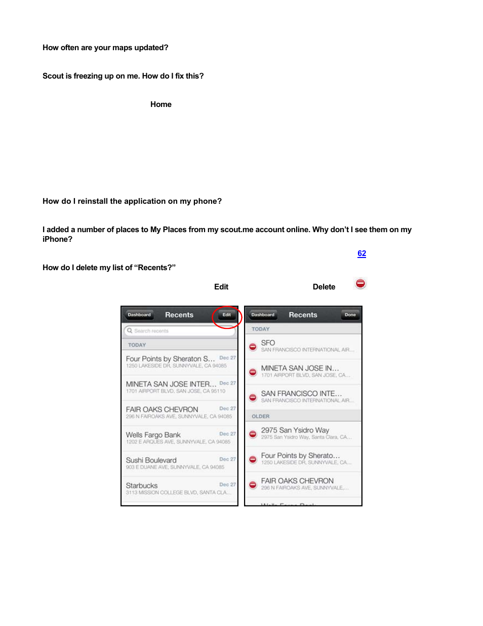 Telenav Scout v1.8 for iPhone (open market) User Manual | Page 65 / 67