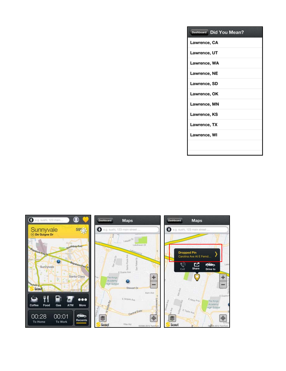 2 map | Telenav Scout v1.7 for iPhone (open market) User Manual | Page 16 / 65
