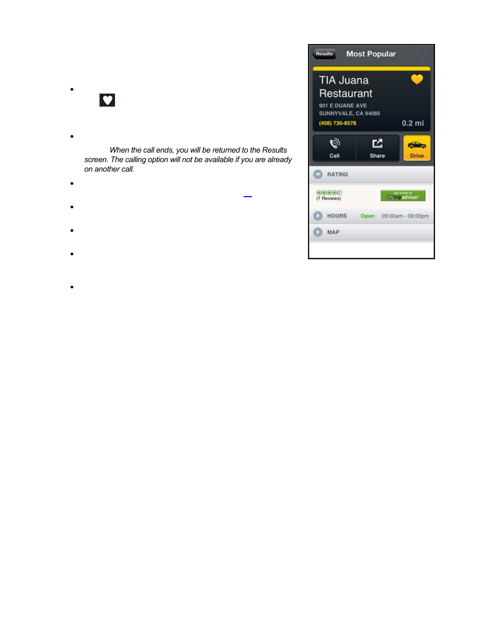 Telenav Scout v1.7 for iPhone (open market) User Manual | Page 43 / 65