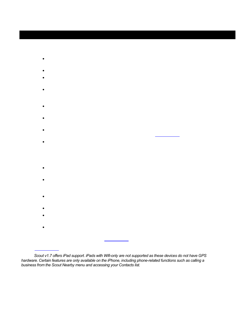 Welcome | Telenav Scout v1.7 for iPhone (open market) User Manual | Page 6 / 65
