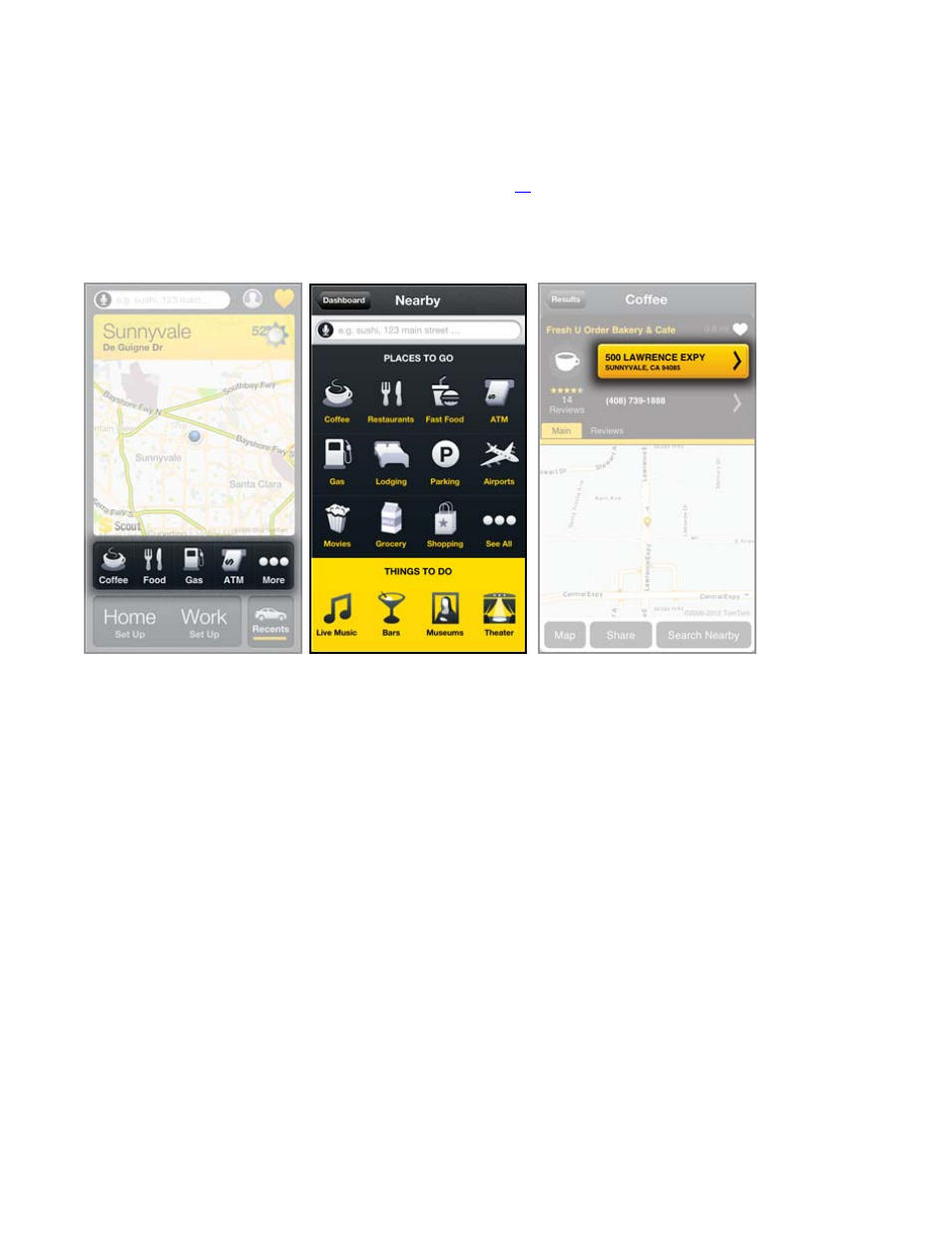 3 nearby, Nearby | Telenav Scout v1.6 for iPhone (open market) User Manual | Page 16 / 65