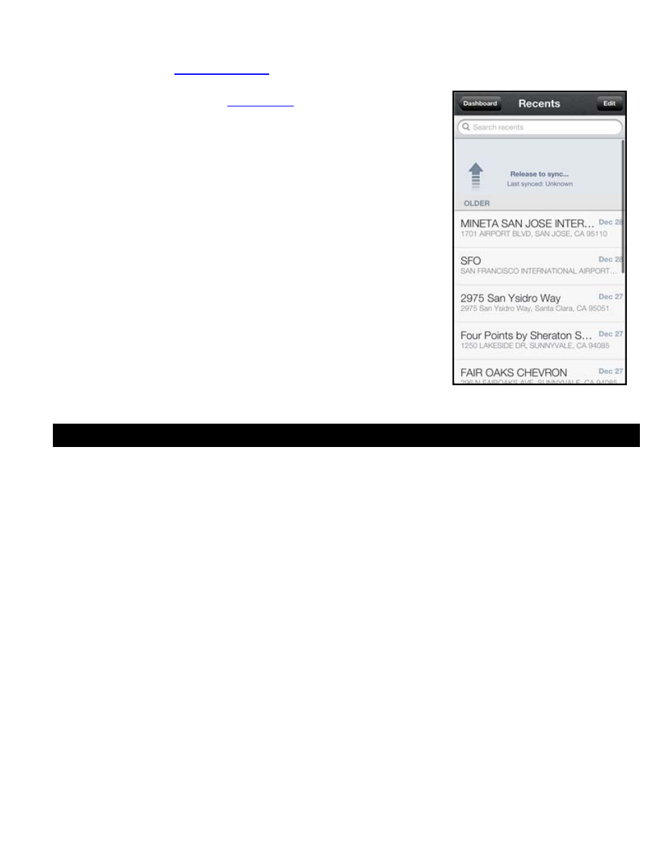 1 syncing with www.scout.me, Error conditions, Syncing with www.scout.me | Telenav Scout v1.6 for iPhone (open market) User Manual | Page 60 / 65