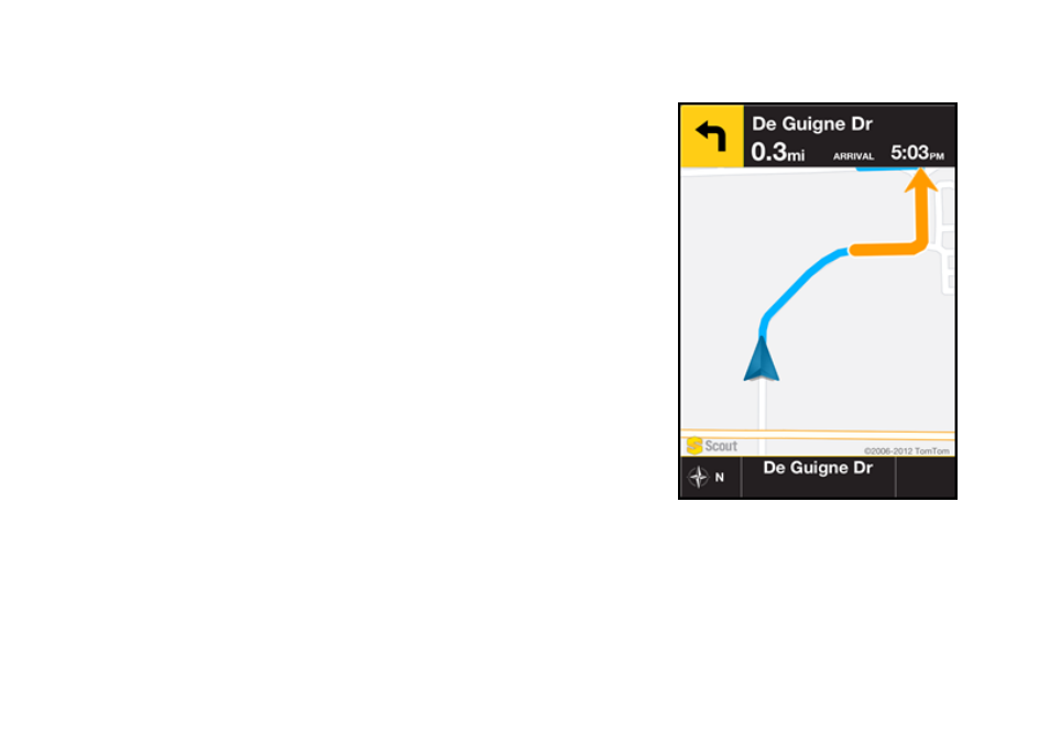 2 2d moving map | Telenav Scout v1.5 for iPhone (open market) User Manual | Page 50 / 120