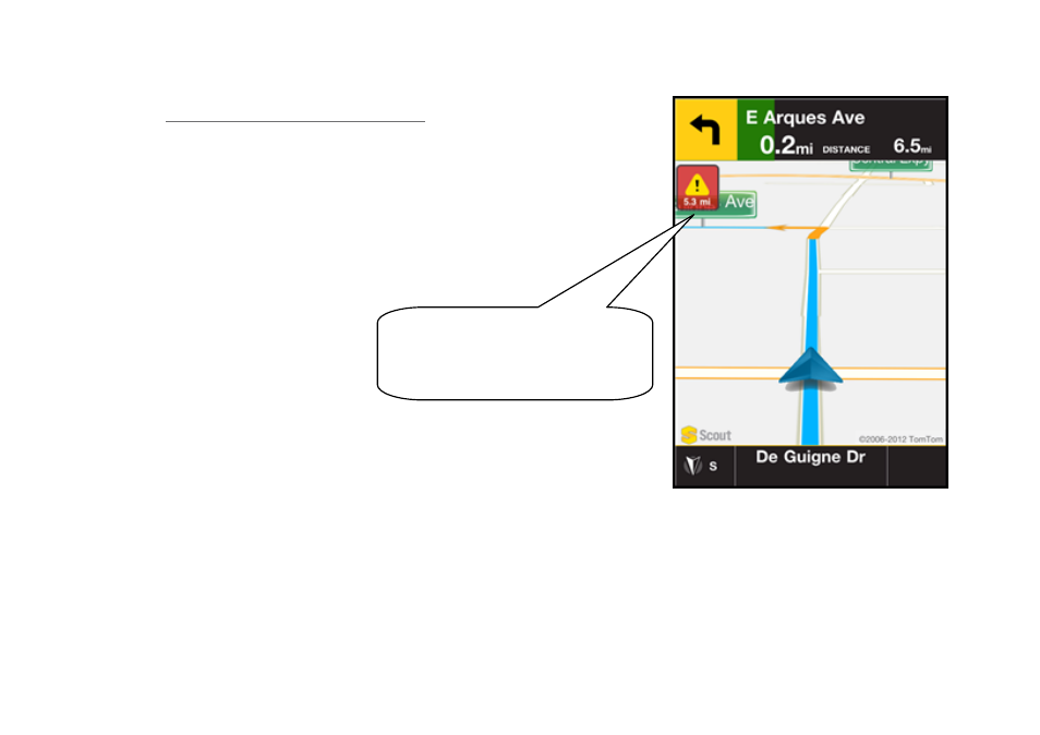 Avoiding traffic from traffic alert | Telenav Scout v1.5 for iPhone (open market) User Manual | Page 65 / 120