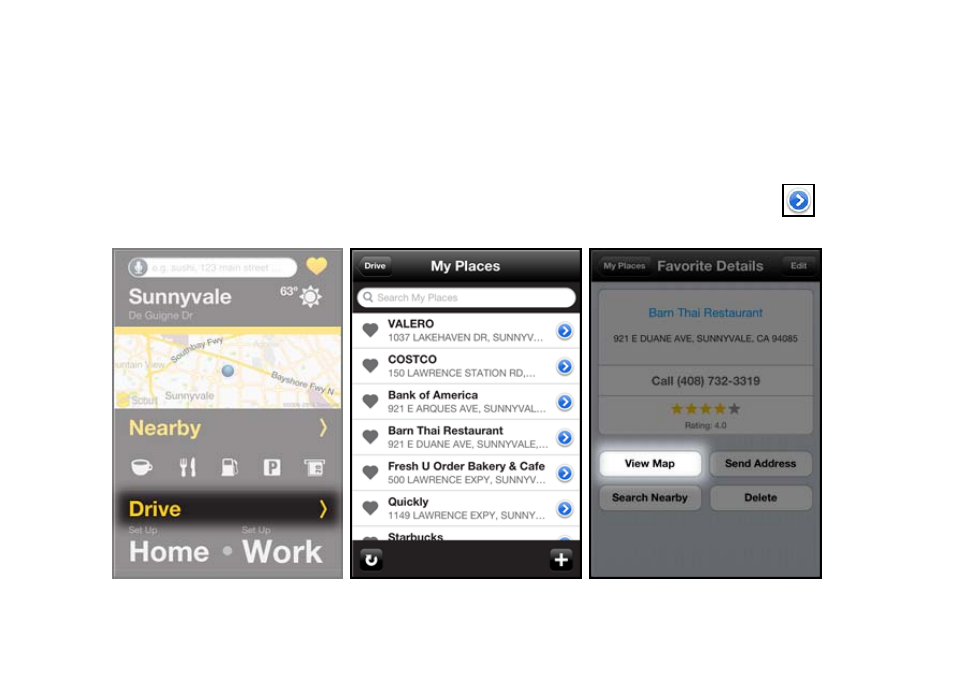 3 other ways to view a map | Telenav Scout v1.5 for iPhone (open market) User Manual | Page 74 / 120