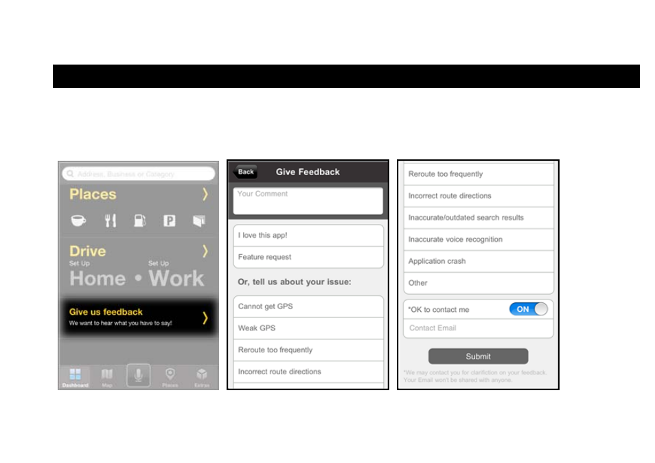 Feedback | Telenav Scout v1.2 for iPhone (open market) User Manual | Page 118 / 131