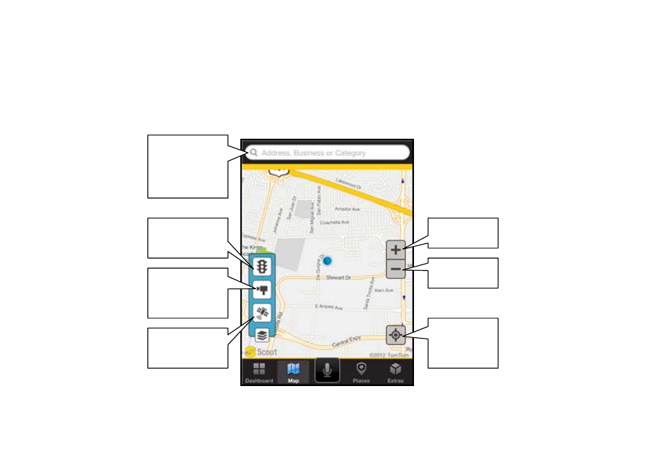 1 map menu options | Telenav Scout v1.2 for iPhone (open market) User Manual | Page 76 / 131