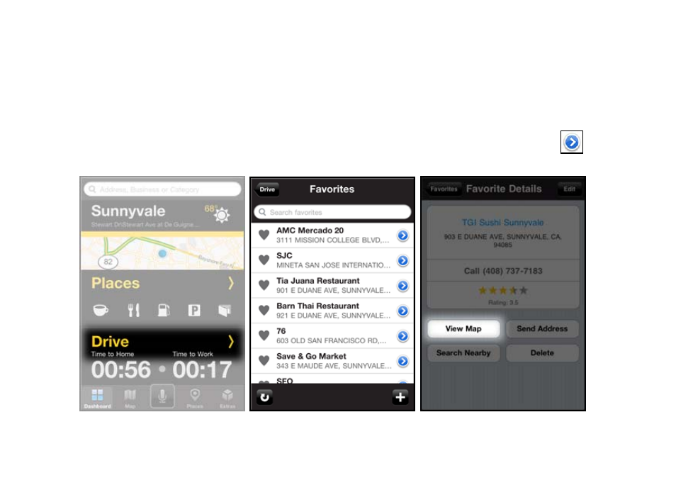 3 other ways to view a map | Telenav Scout v1.2 for iPhone (open market) User Manual | Page 79 / 131