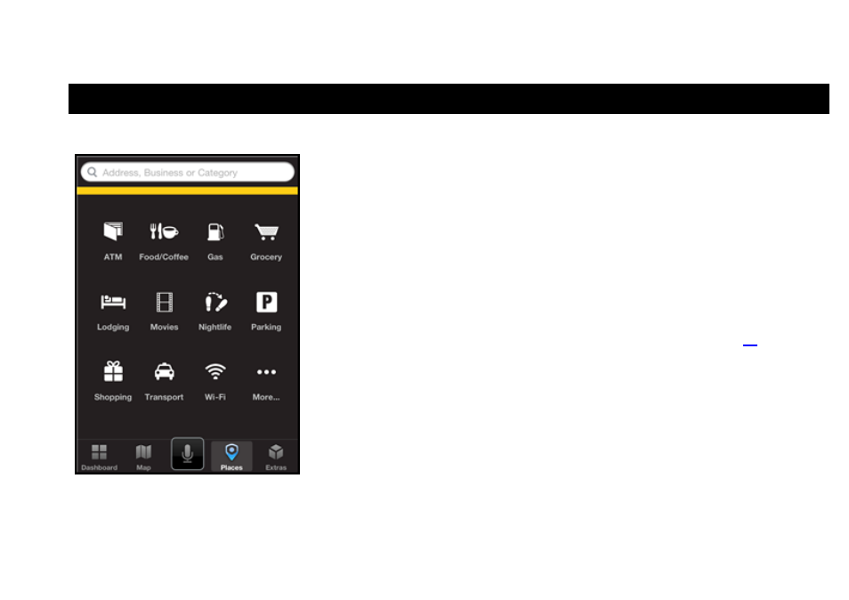 Places menu | Telenav Scout v1.2 for iPhone (open market) User Manual | Page 81 / 131