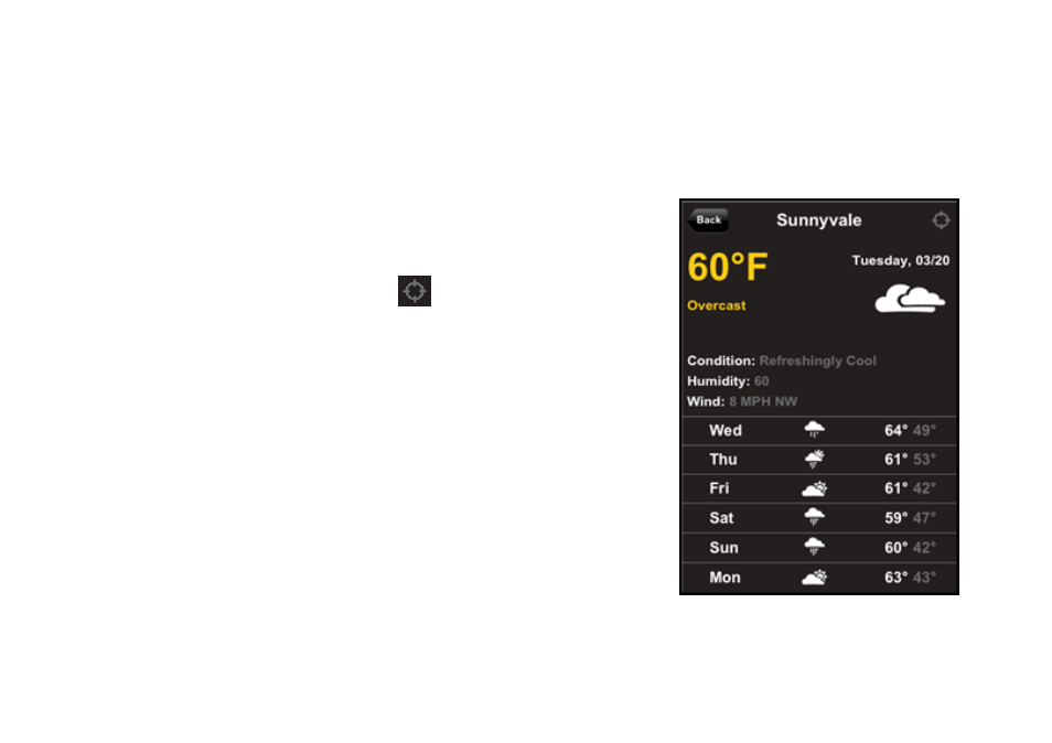 2 weather | Telenav Scout v1.1 for iPhone (open market) User Manual | Page 104 / 129