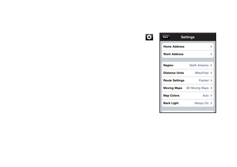 4 settings, 1 home address | Telenav Scout v1.1 for iPhone (open market) User Manual | Page 107 / 129