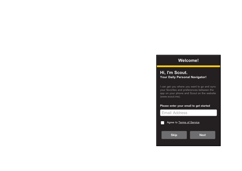 1 sign-on process | Telenav Scout v1.1 for iPhone (open market) User Manual | Page 19 / 129