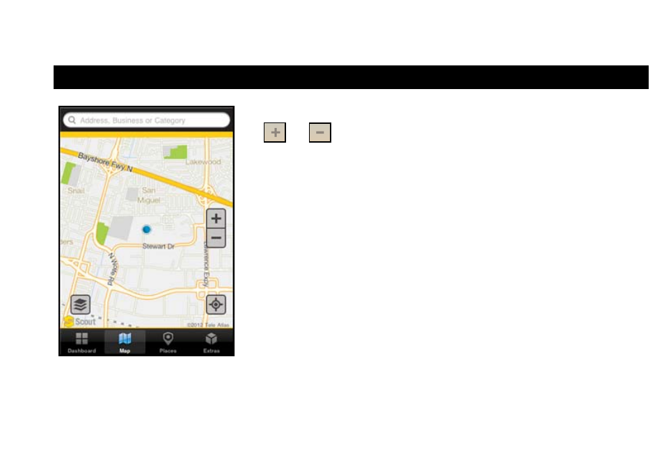 Maps menu | Telenav Scout v1.1 for iPhone (open market) User Manual | Page 72 / 129