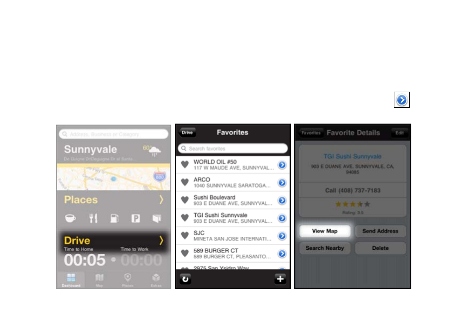 3 other ways to view a map | Telenav Scout v1.1 for iPhone (open market) User Manual | Page 76 / 129