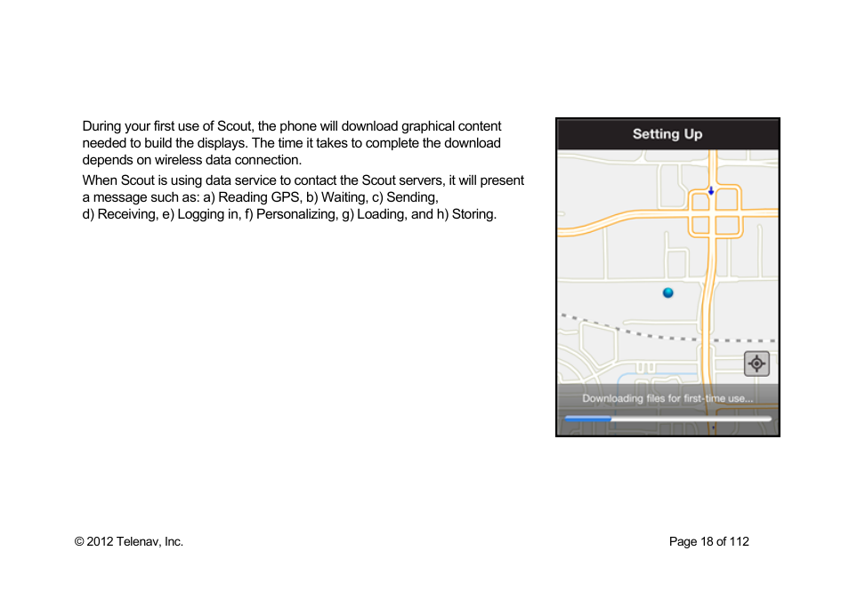 Telenav Scout v1.0 for iPhone (open market) User Manual | Page 18 / 112