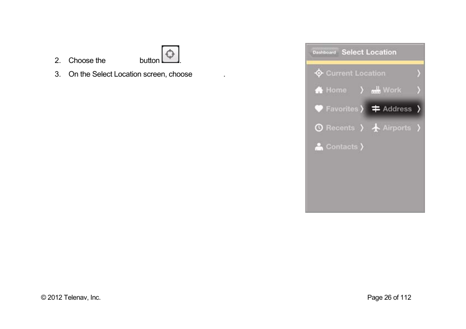 Telenav Scout v1.0 for iPhone (open market) User Manual | Page 26 / 112
