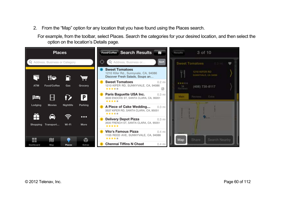 Telenav Scout v1.0 for iPhone (open market) User Manual | Page 60 / 112
