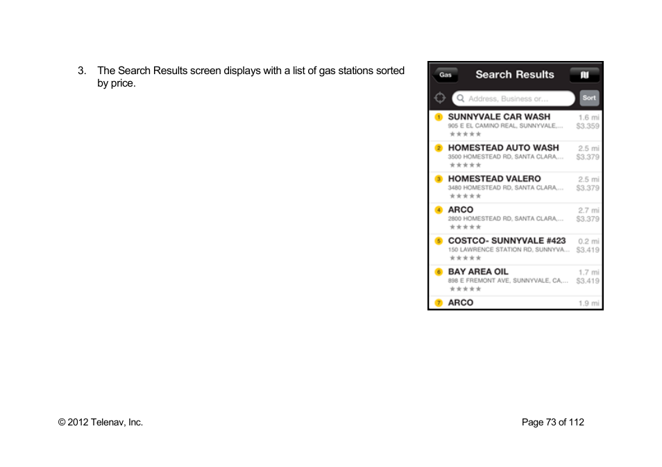 Telenav Scout v1.0 for iPhone (open market) User Manual | Page 73 / 112