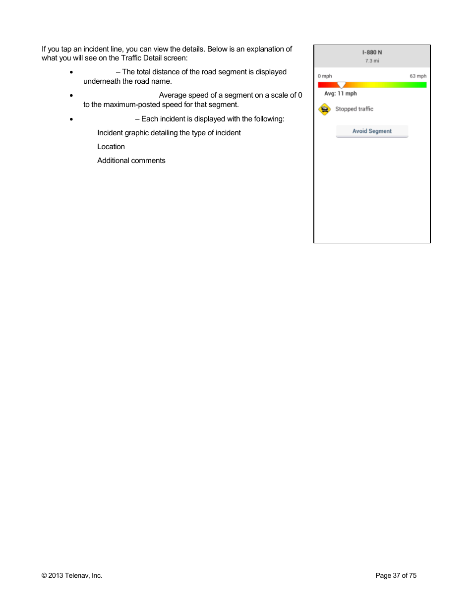 Telenav Scout v1.4 for Android User Manual | Page 37 / 75