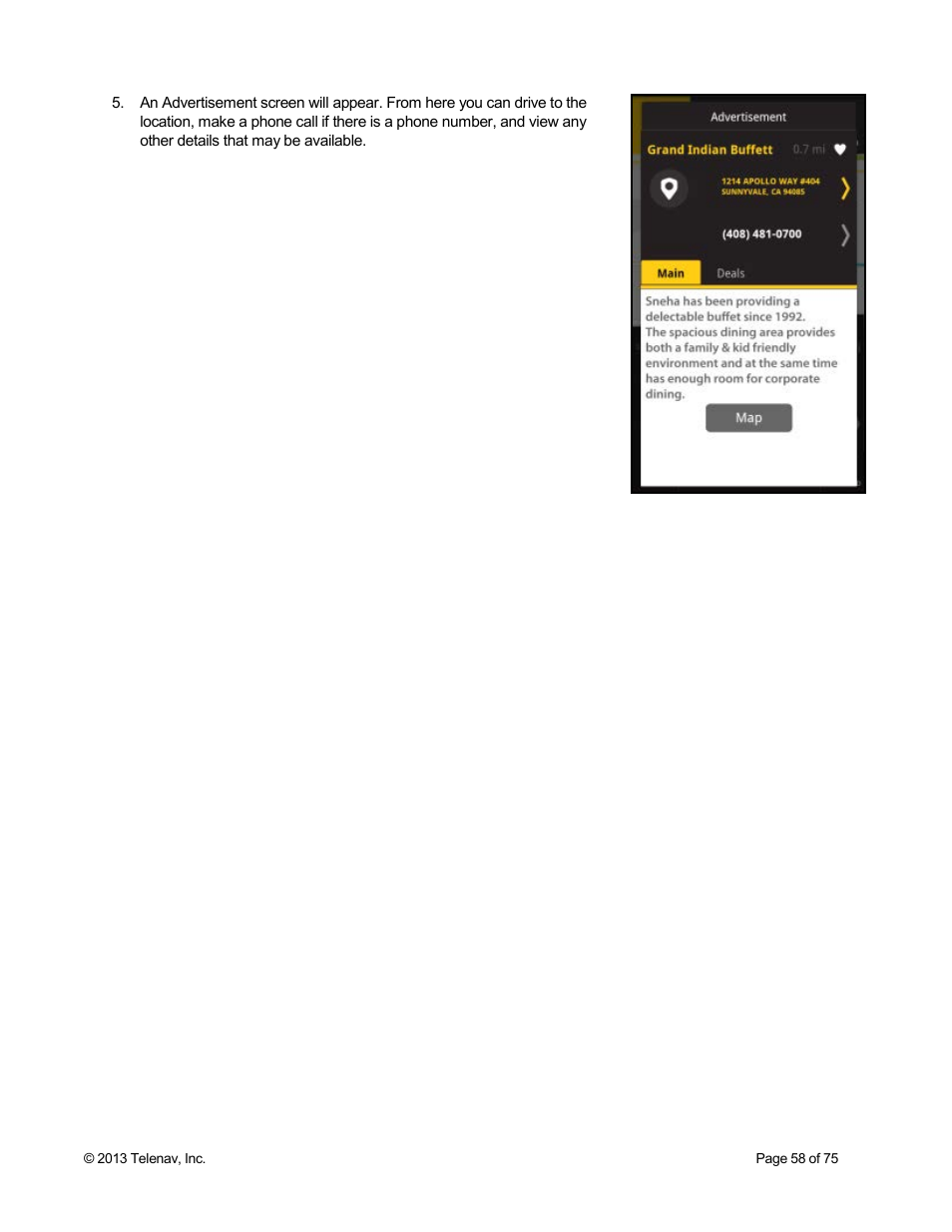 Telenav Scout v1.4 for Android User Manual | Page 58 / 75