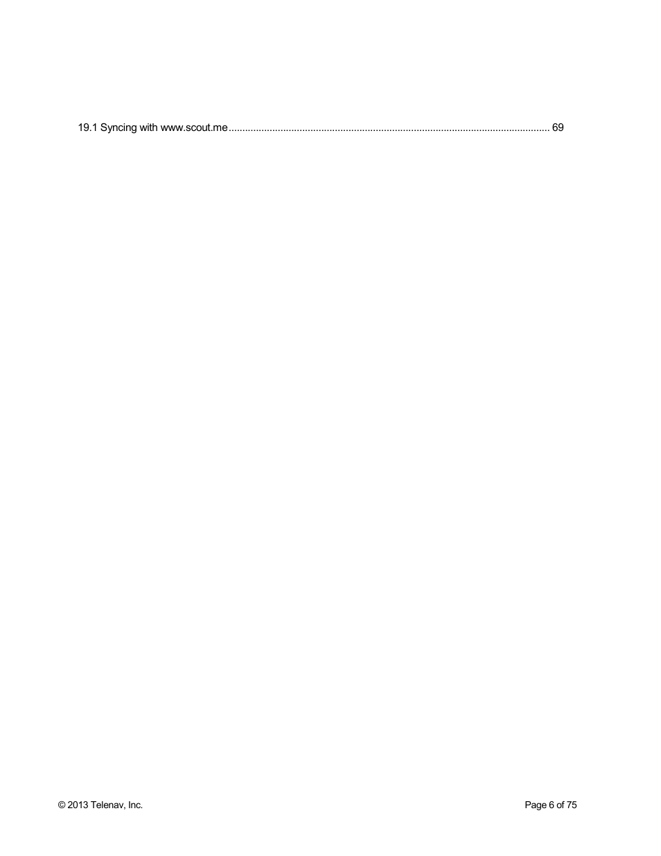 Telenav Scout v1.4 for Android User Manual | Page 6 / 75