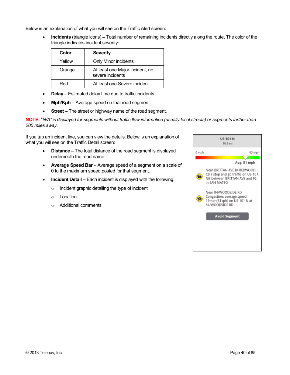 Telenav Scout v1.3 for Android User Manual | Page 40 / 85