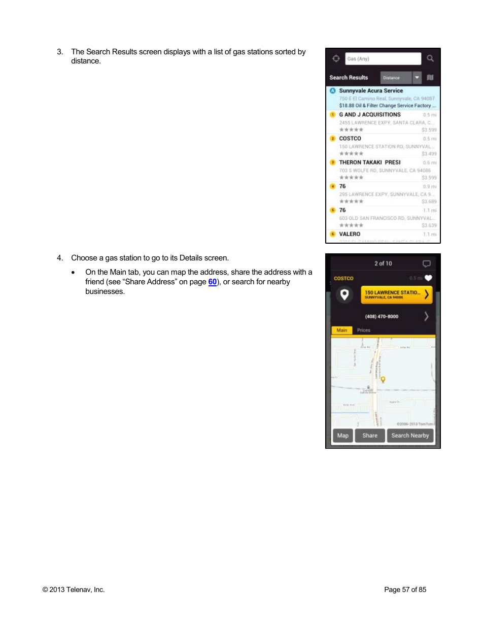 Telenav Scout v1.3 for Android User Manual | Page 57 / 85