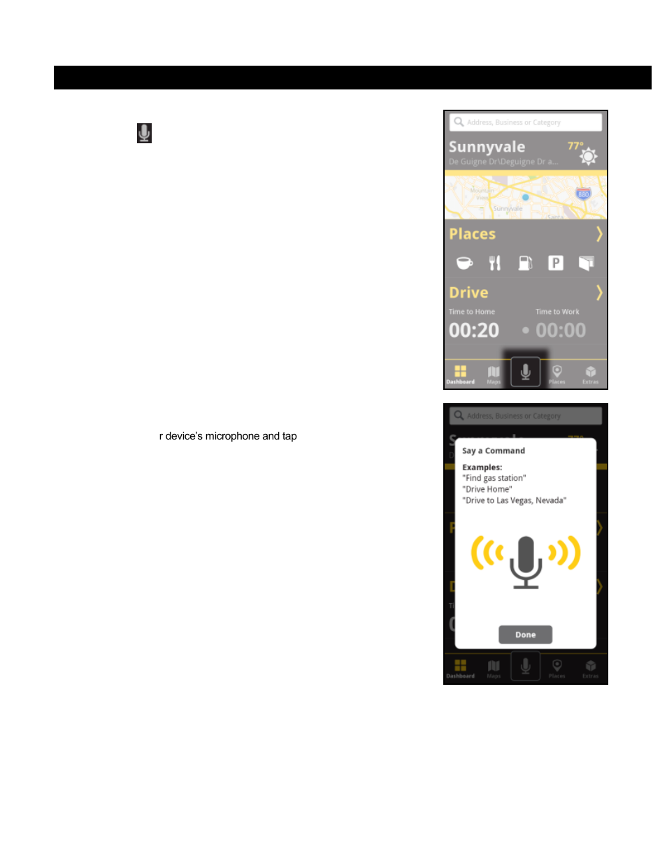 Voice command | Telenav Scout v1.2 for Android User Manual | Page 20 / 87